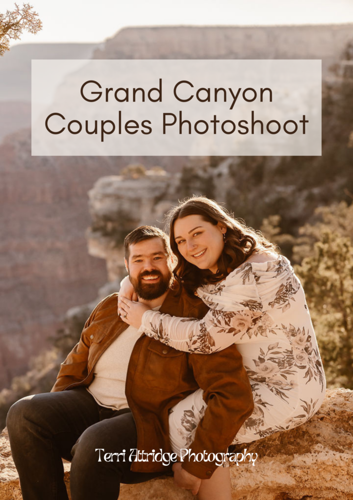 grand canyon couples photoshoot