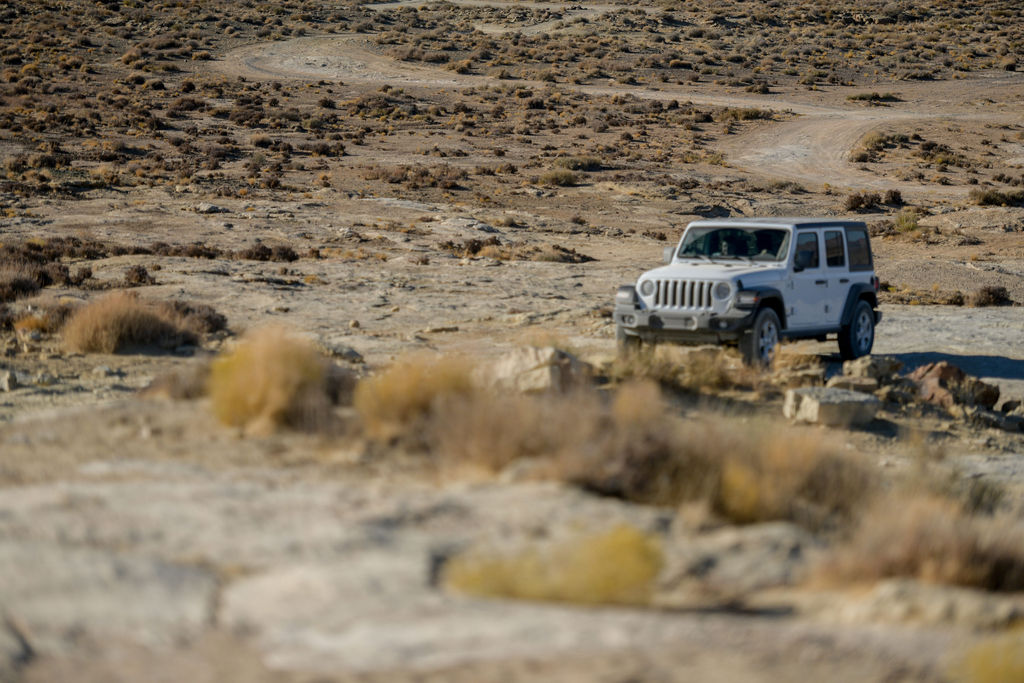 off roading vehicle at Lake Powell