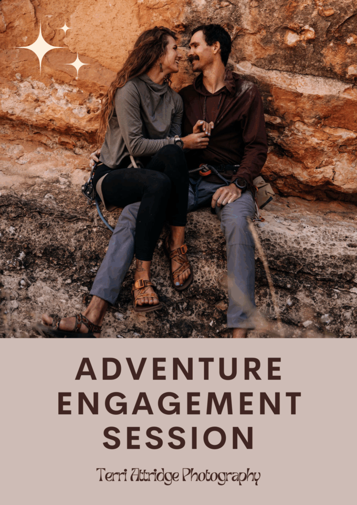 Adventure engagement session in Page Arizona 