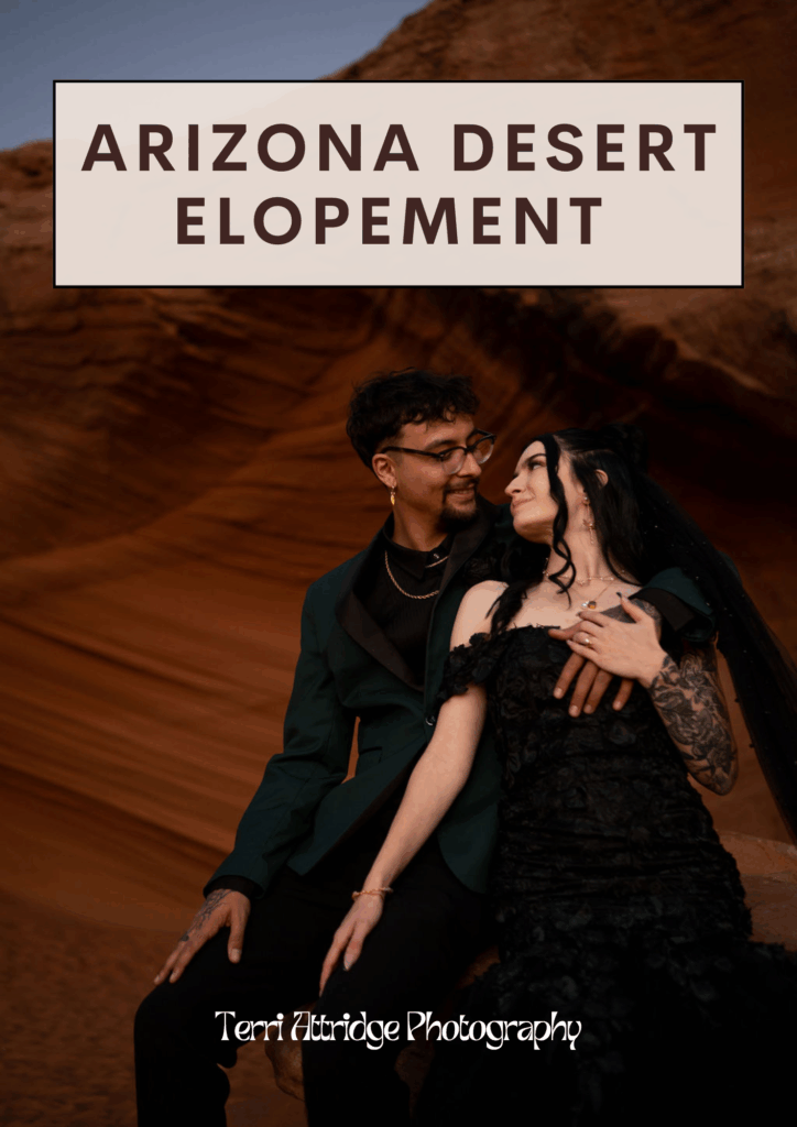 couple pose together in the secret sand caves